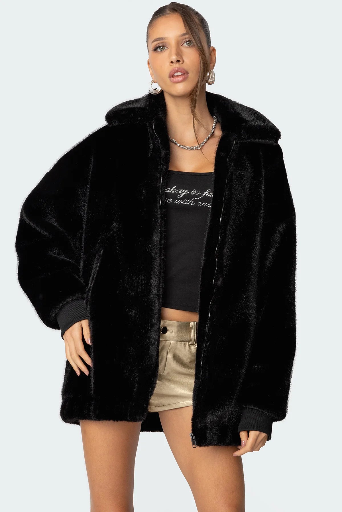 Faux Fur Jacket