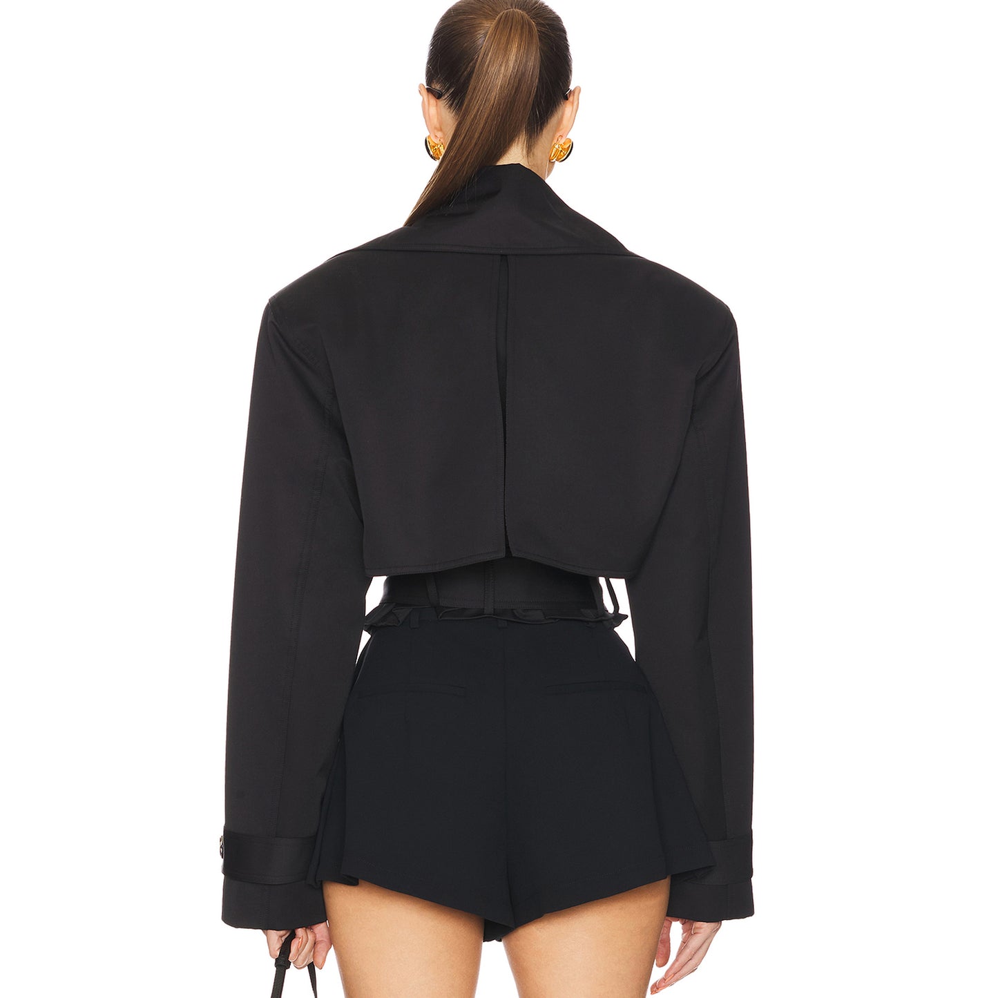 Flambeaux Oversized Cropped Trench